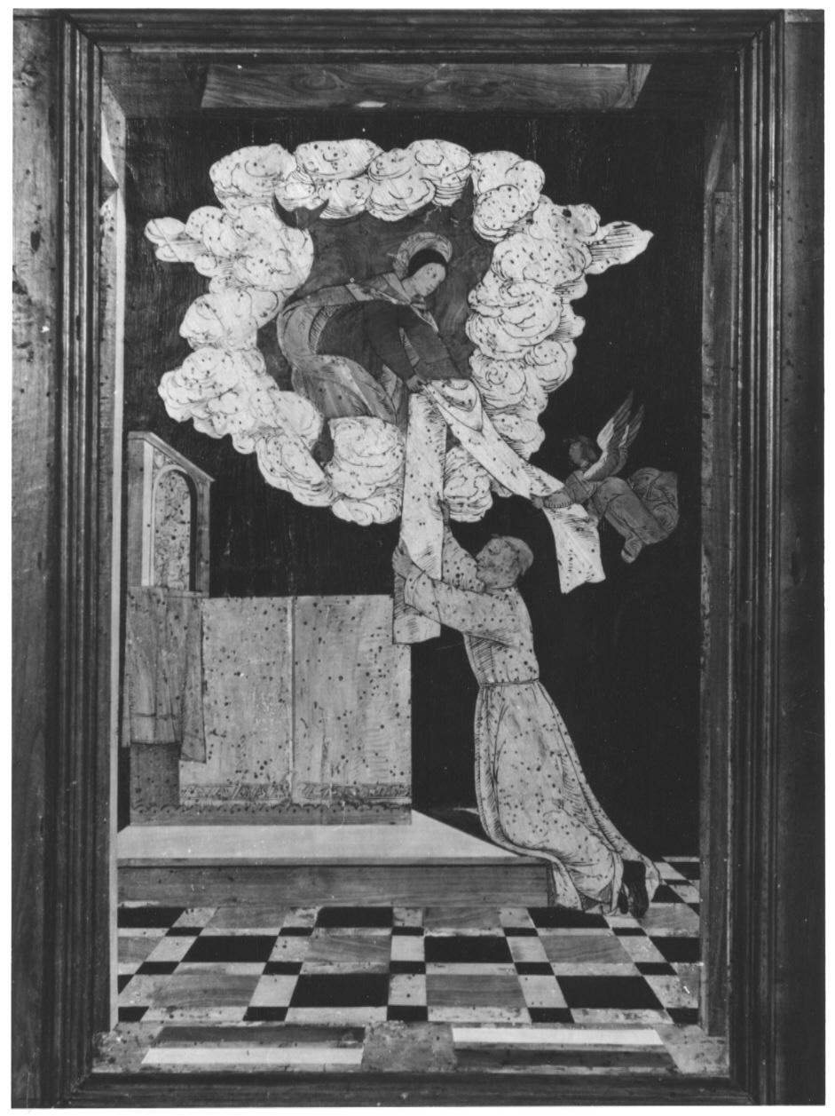 La Madonna da lo scapolare a San Domenico (decorazione a intarsio, complesso decorativo) di Zambelli Damiano detto fra' Damiano da Bergamo (sec. XVI)