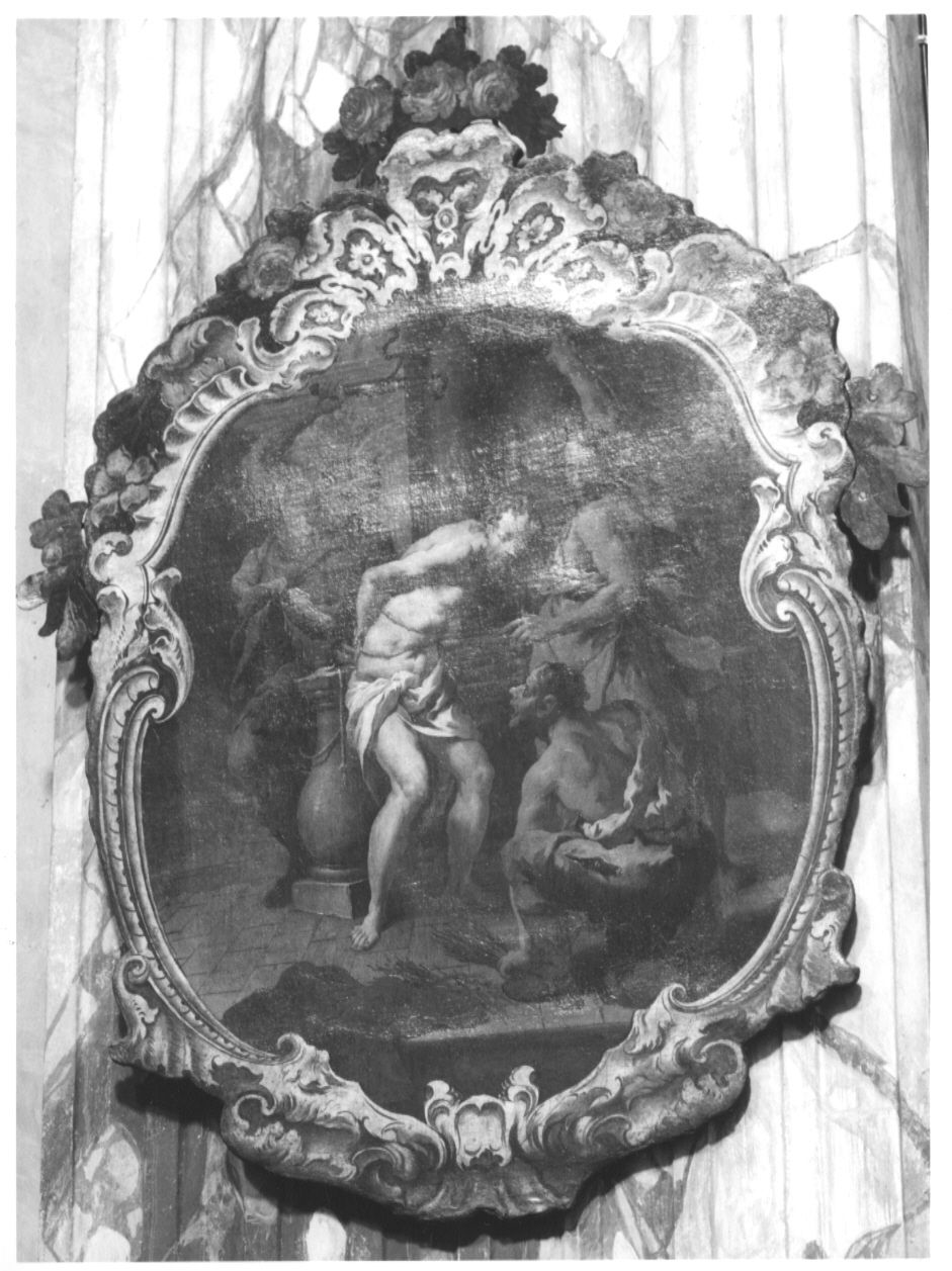Flagellazione, flagellazione di Cristo (dipinto, opera isolata) di Orelli Giuseppe Antonio (bottega) (sec. XVIII)