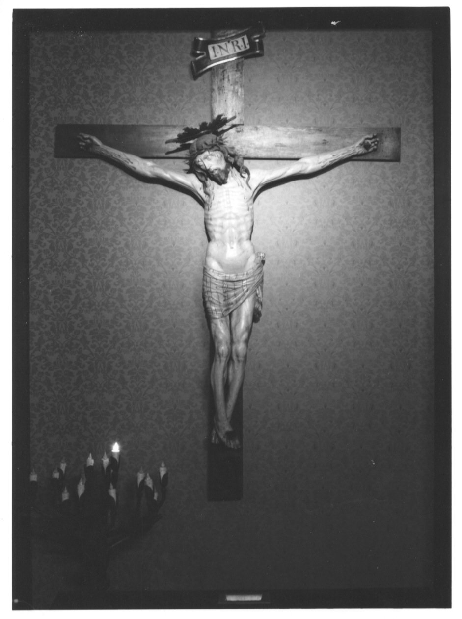 Cristo coronato di spine (crocifisso, opera isolata) - ambito lombardo (?) (sec. XVI)