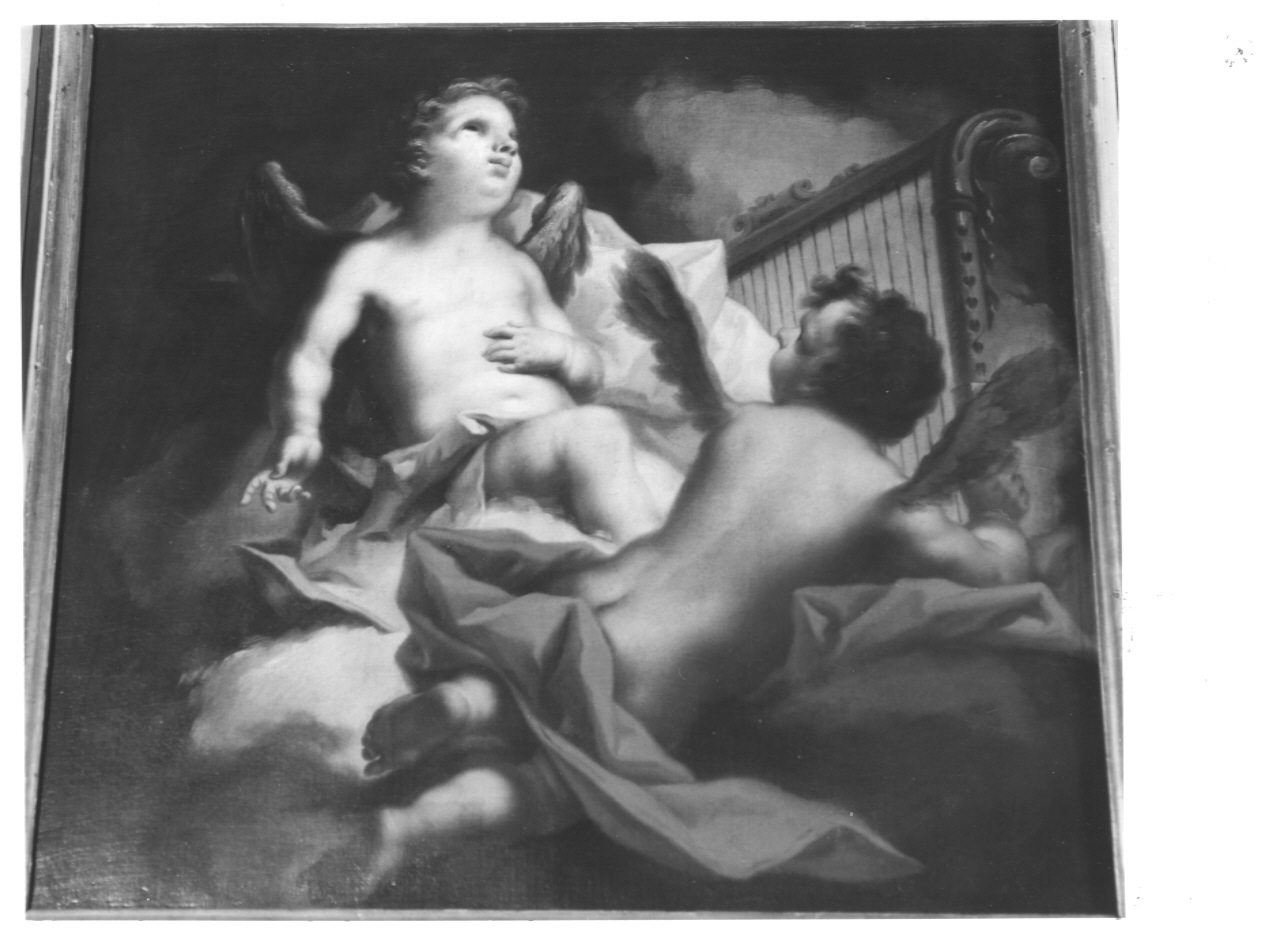 angeli con arpa (dipinto, ciclo) di Anselmi Giorgio (sec. XVIII)
