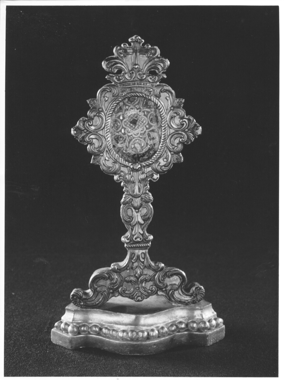 reliquiario - a ostensorio, opera isolata - bottega lombarda (sec. XVIII)