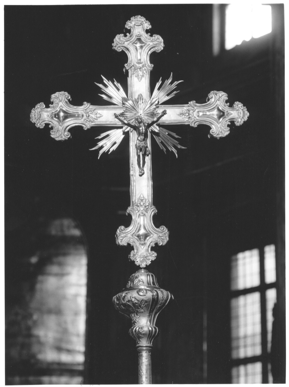 croce processionale, opera isolata - bottega lombarda (fine/inizio secc. XVIII/ XIX)