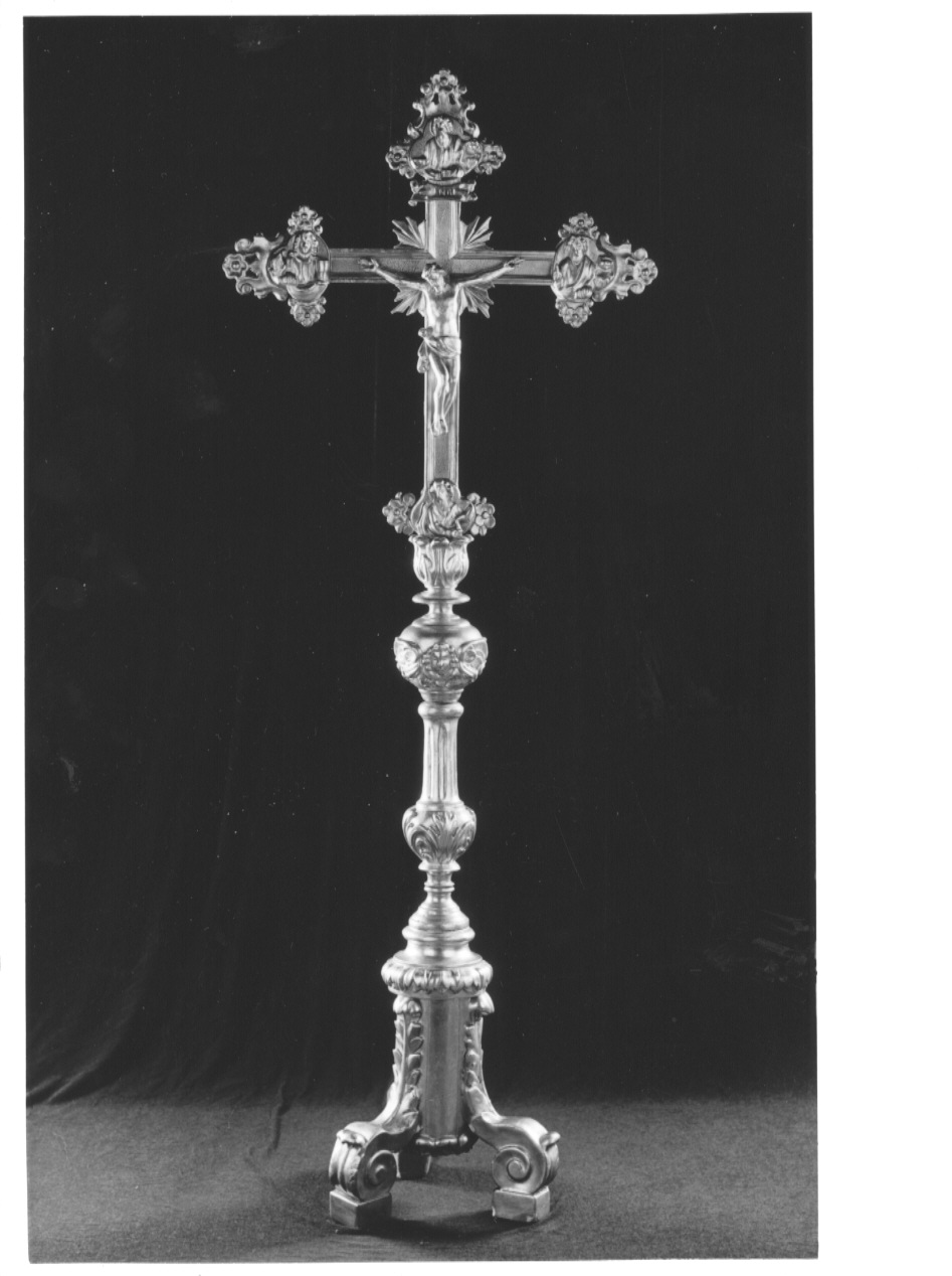 croce d'altare, opera isolata - ambito Italia settentrionale (seconda metà sec. XIX)