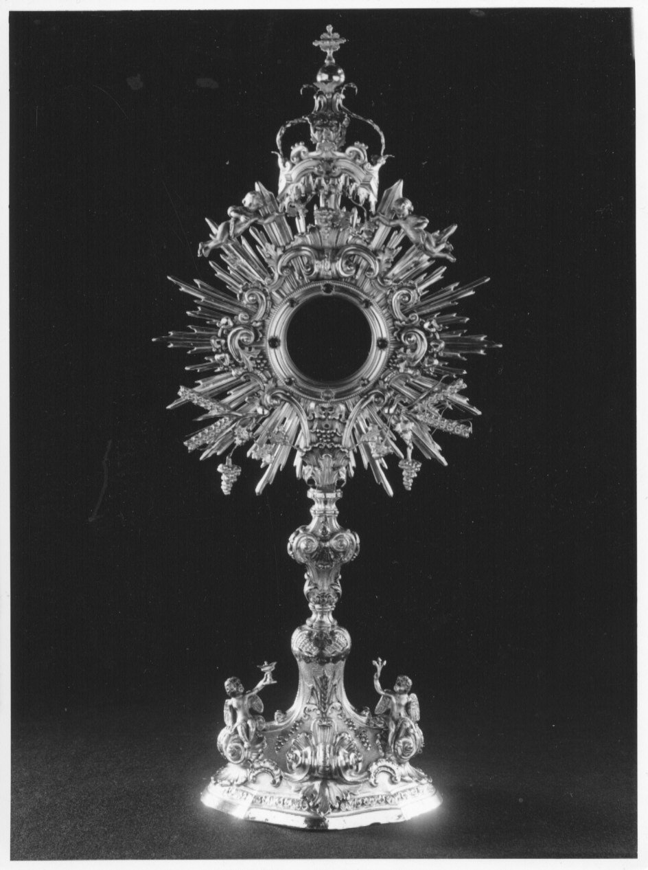 ostensorio, opera isolata - bottega lombardo-veneta (seconda metà sec. XVIII)