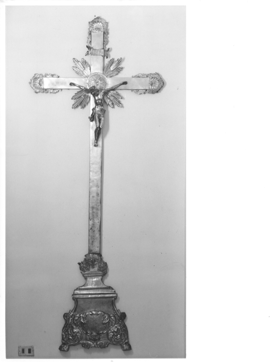 croce d'altare, opera isolata - ambito lombardo (secc. XIX/ XX)