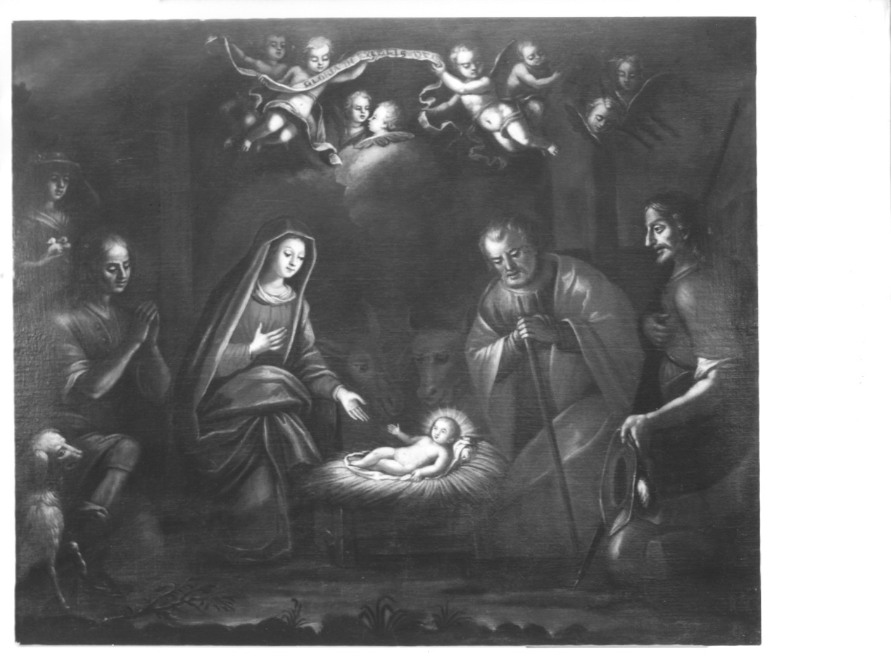 adorazione dei pastori (dipinto, opera isolata) - ambito lombardo (prima metà sec. XVII)