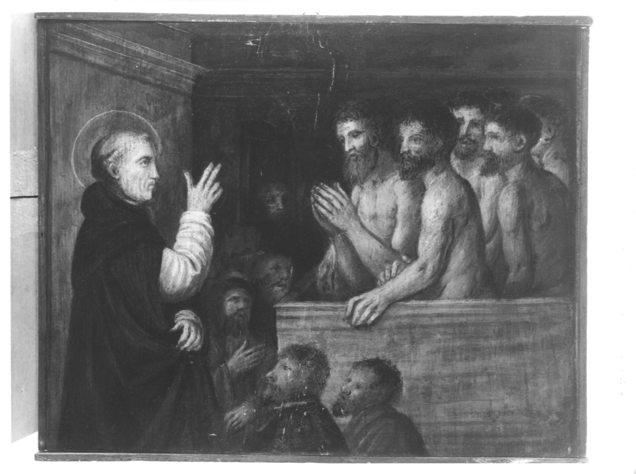 San Domenico e le anime purganti (dipinto, opera isolata) - ambito bergamasco (sec. XVII)