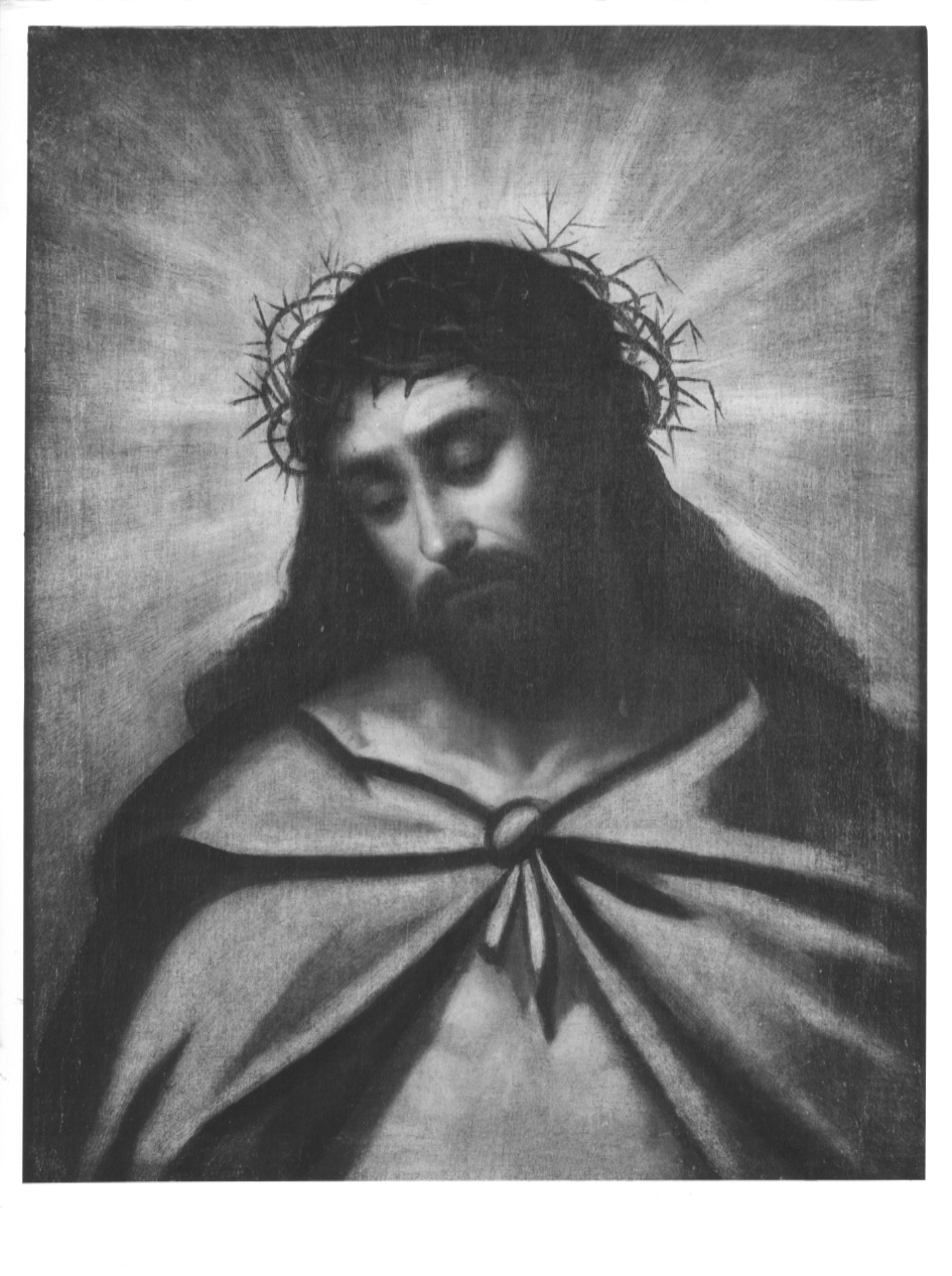 Cristo coronato di spine (dipinto, opera isolata) - ambito bergamasco (sec. XIX)