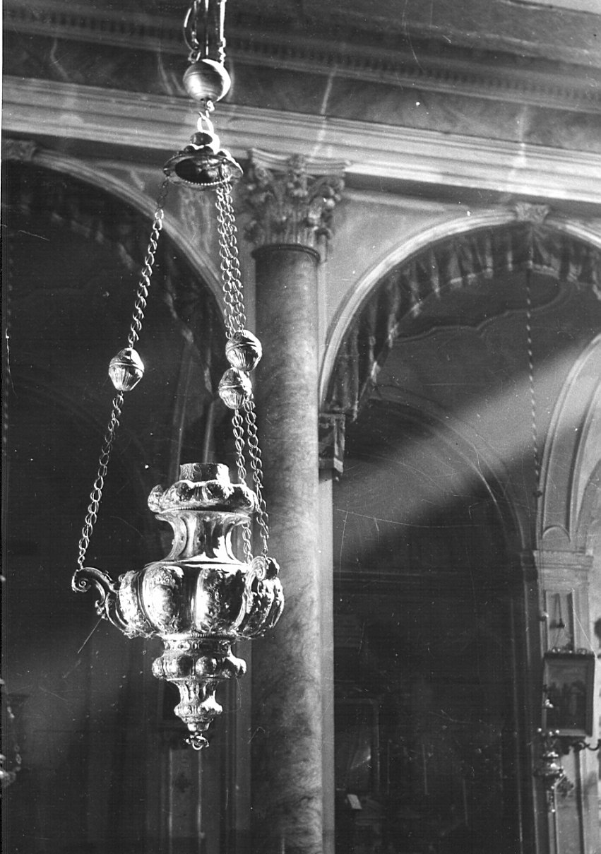 lampada pensile, serie - bottega lombarda (sec. XVIII)