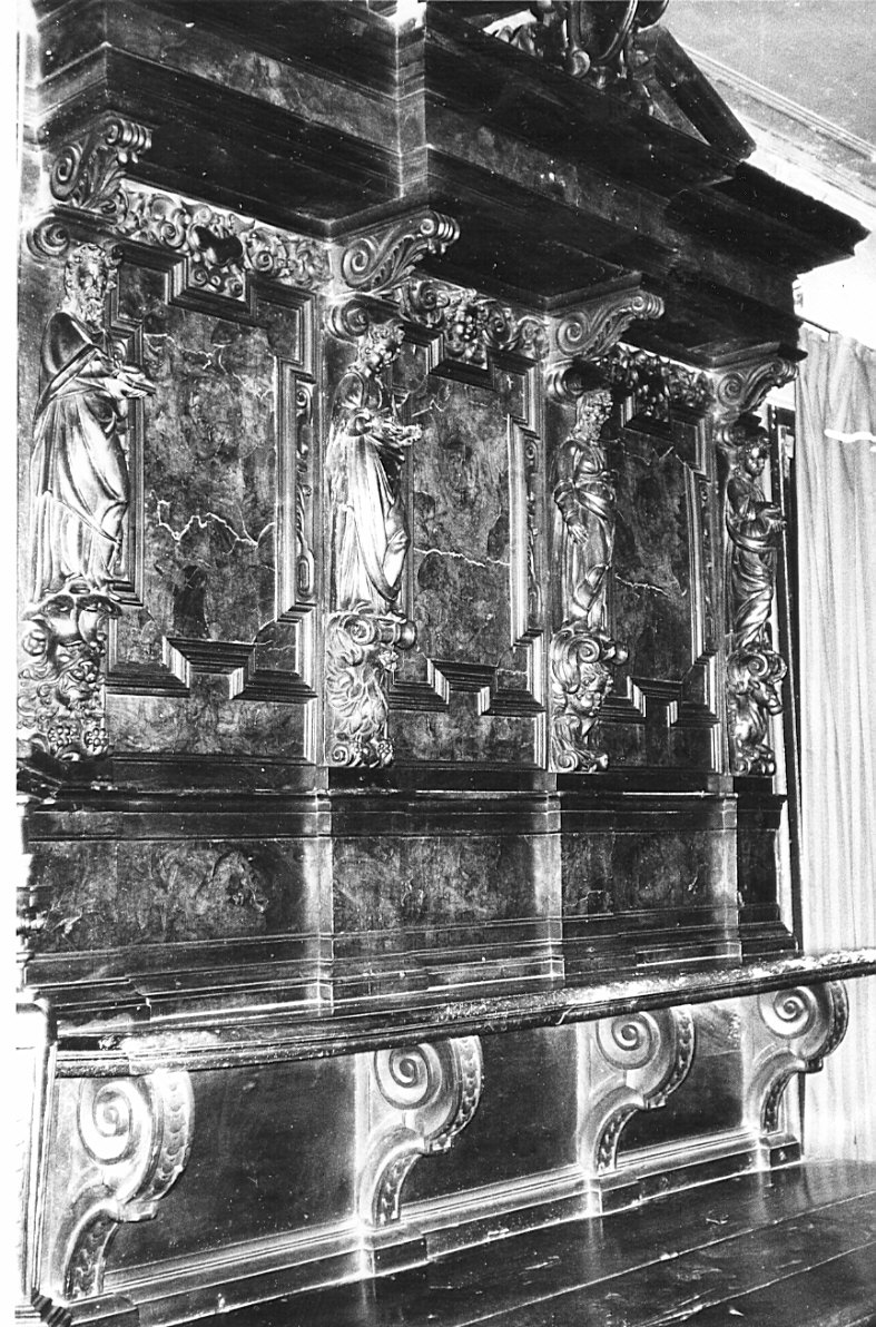 stallo, complesso decorativo di Sacella Simone (seconda metà sec. XVII, sec. XVII)