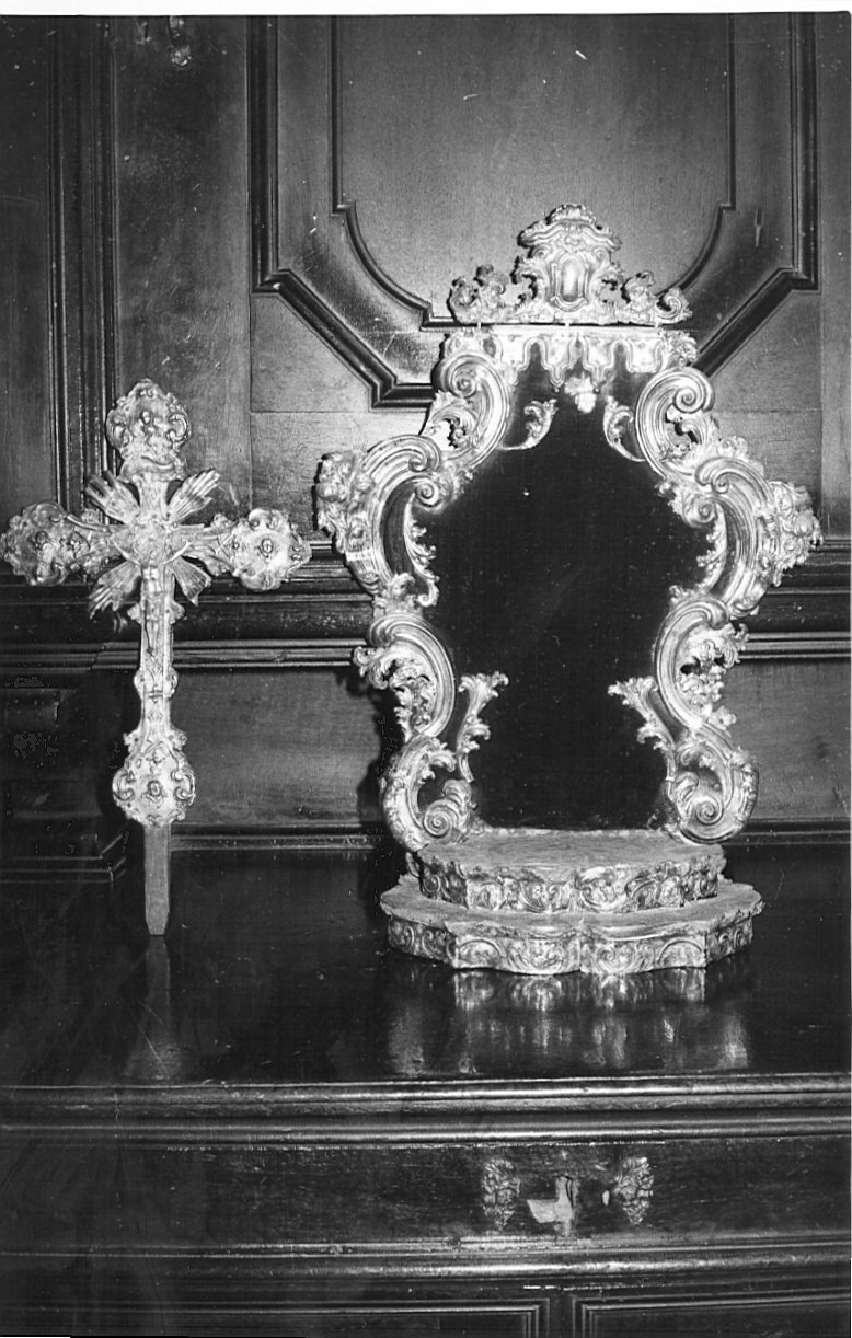 tronetto per esposizione eucaristica, insieme - bottega lombarda (sec. XVIII)