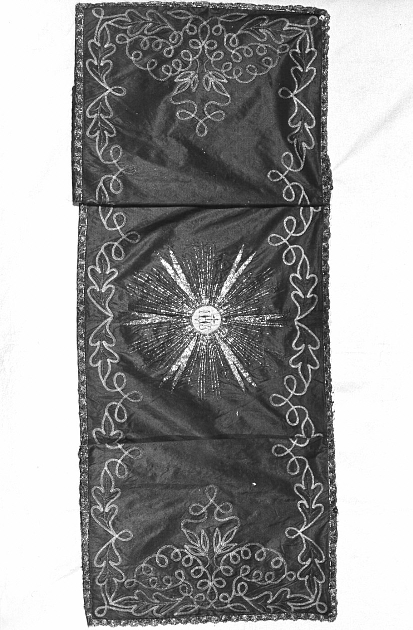 velo omerale, opera isolata - manifattura lombarda (inizio sec. XIX)