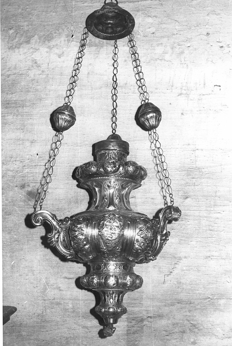 lampada pensile, opera isolata - bottega lombarda (sec. XVIII)