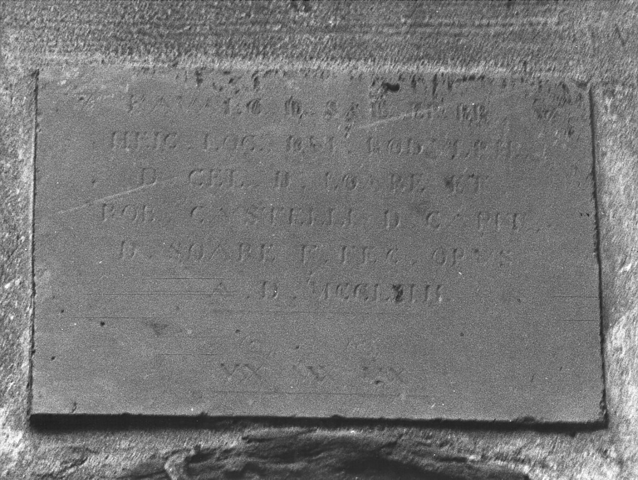 lapide, opera isolata - bottega lombarda (sec. XVIII)