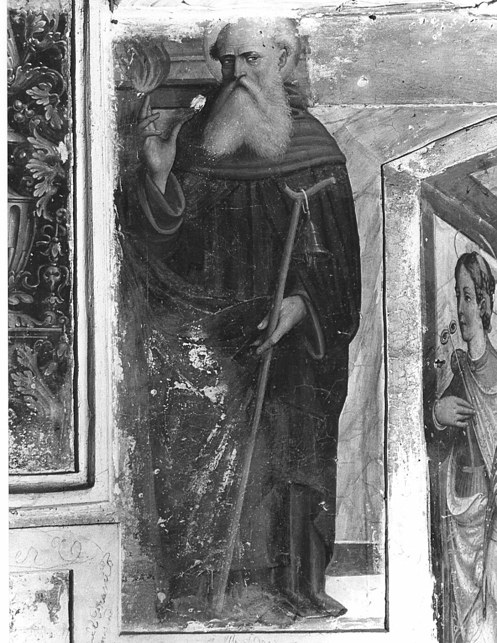 Sant'Antonio Abate (dipinto, elemento d'insieme) di Andrea da Manerbio (sec. XVI)