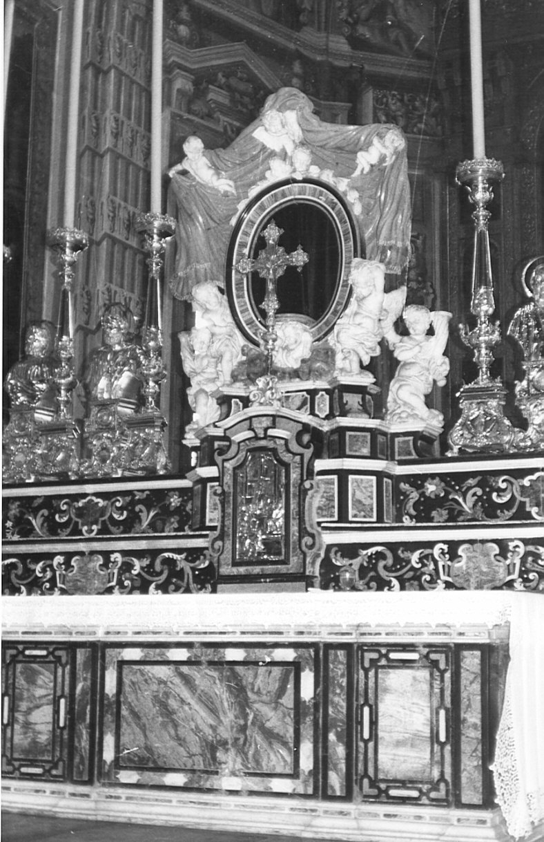 altare maggiore, complesso decorativo di Fantoni Andrea (sec. XVIII)