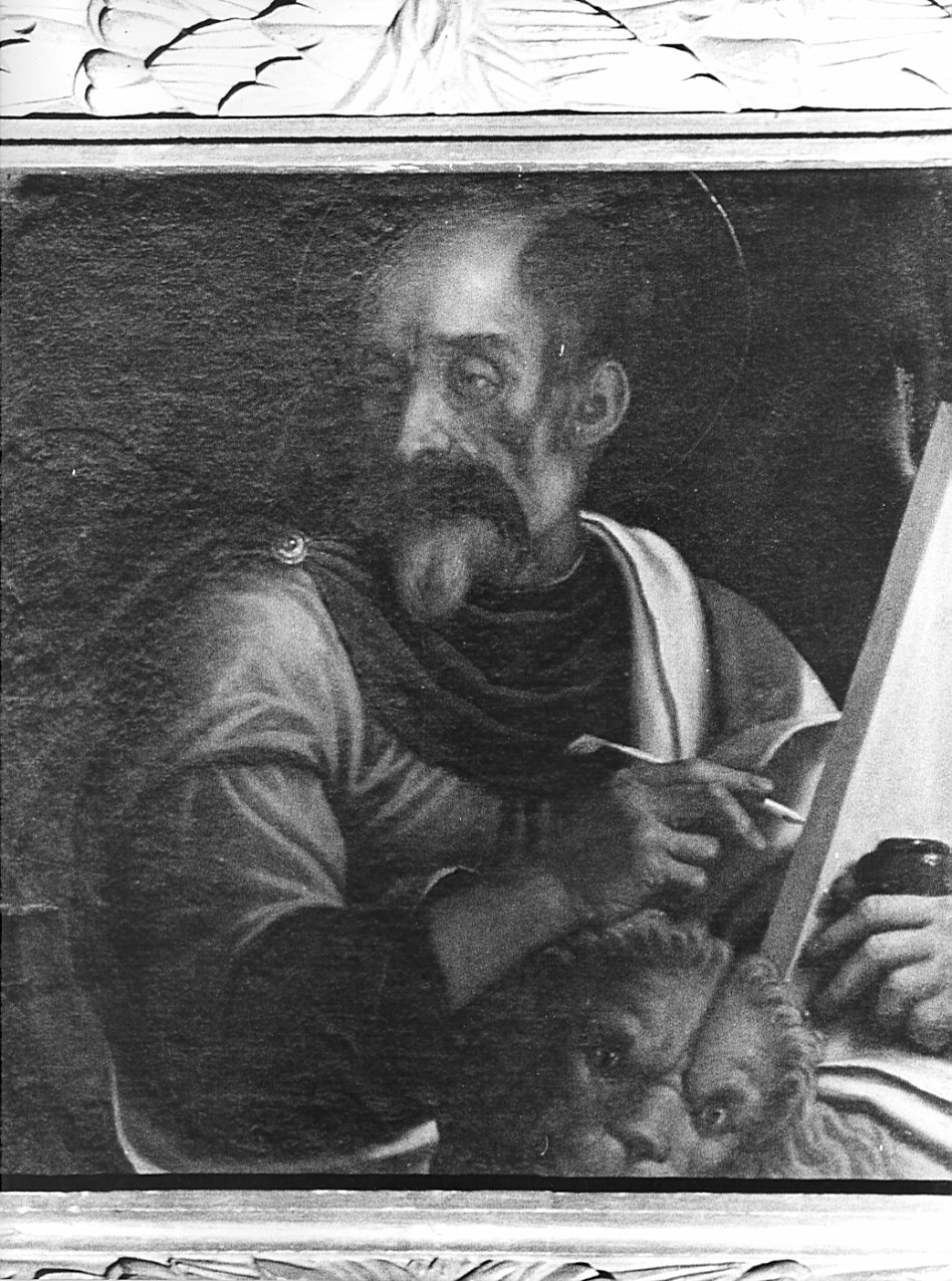 San Marco Evangelista (dipinto, elemento d'insieme) - ambito lombardo (fine/inizio secc. XVI/ XVII)