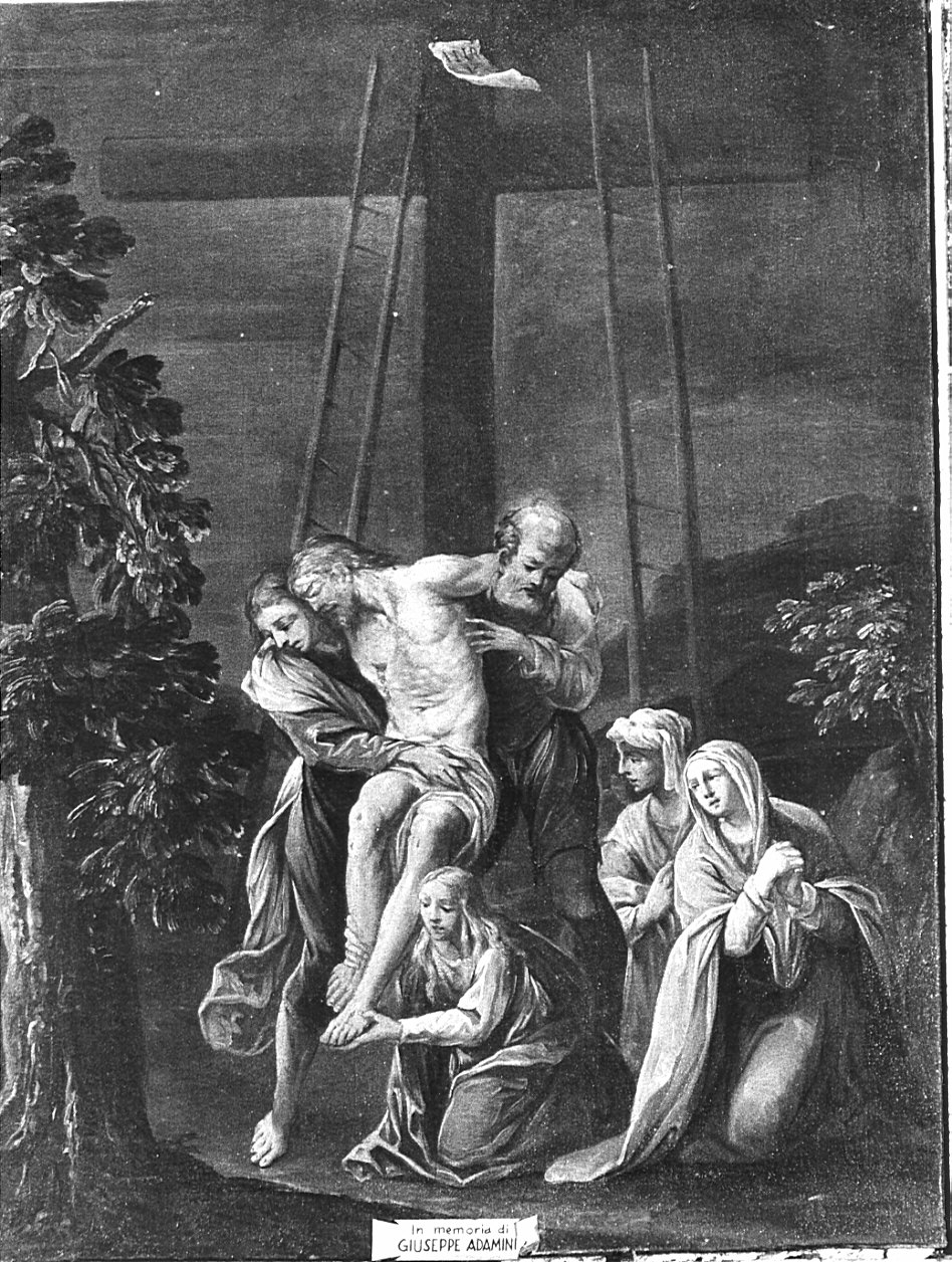 stazione XIII: Gesù deposto dalla croce (dipinto, elemento d'insieme) - ambito lombardo (sec. XVIII)