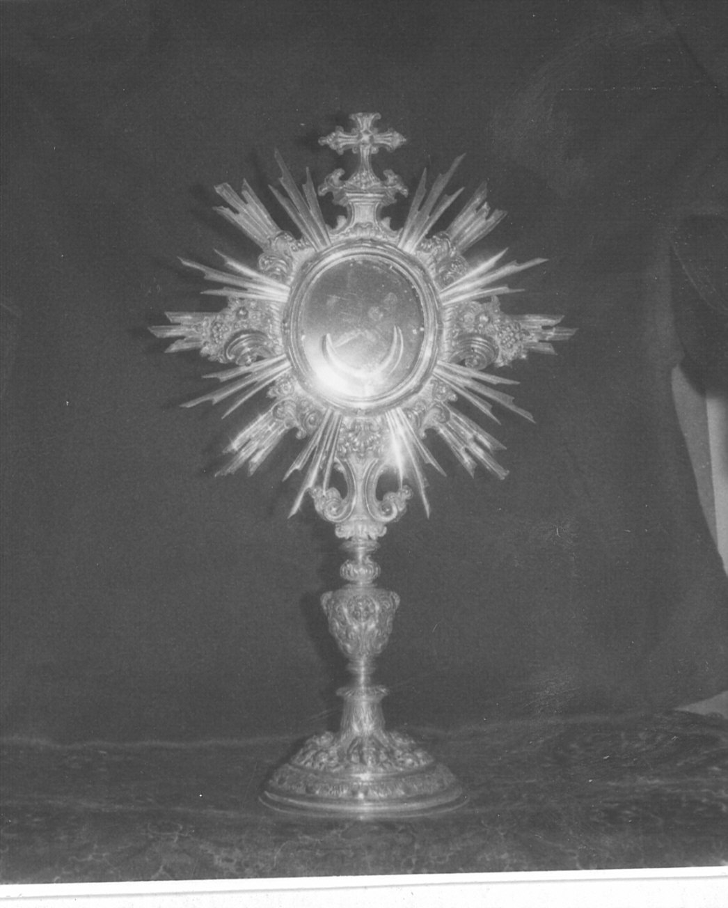 ostensorio - a raggiera, opera isolata - bottega lombarda (sec. XVIII)