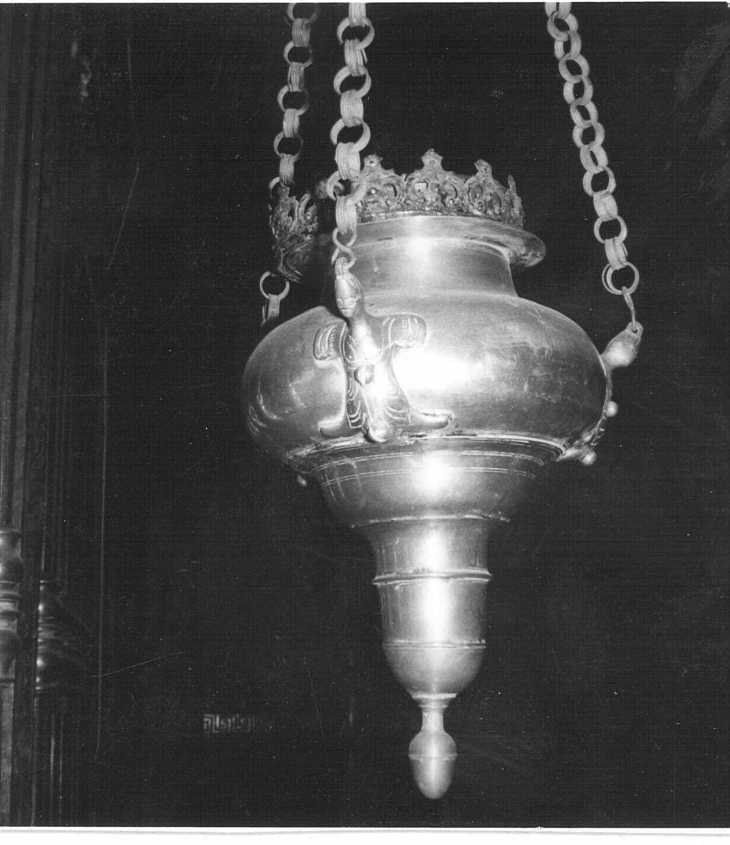 lampada pensile, coppia - bottega lombarda (inizio sec. XVII)