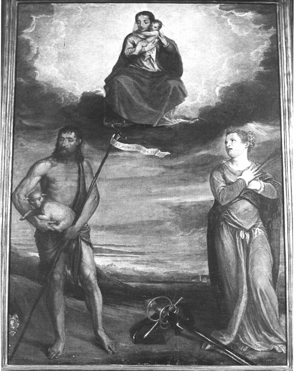 Madonna con Bambino e Santi (dipinto, opera isolata) - ambito lombardo (seconda metà sec. XVI)