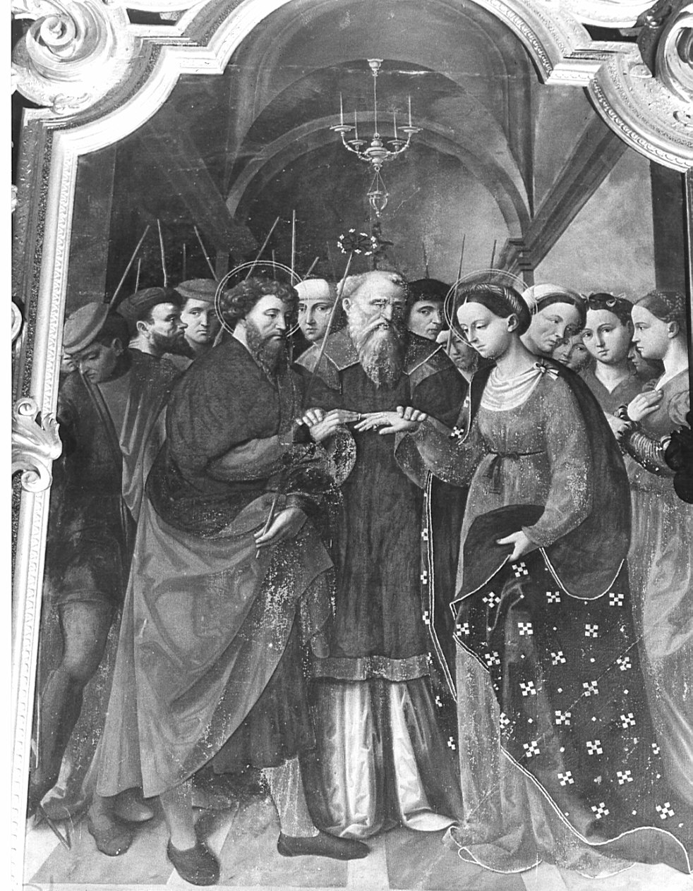 Sposalizio di Maria Vergine (dipinto, opera isolata) - ambito lombardo (sec. XVII)