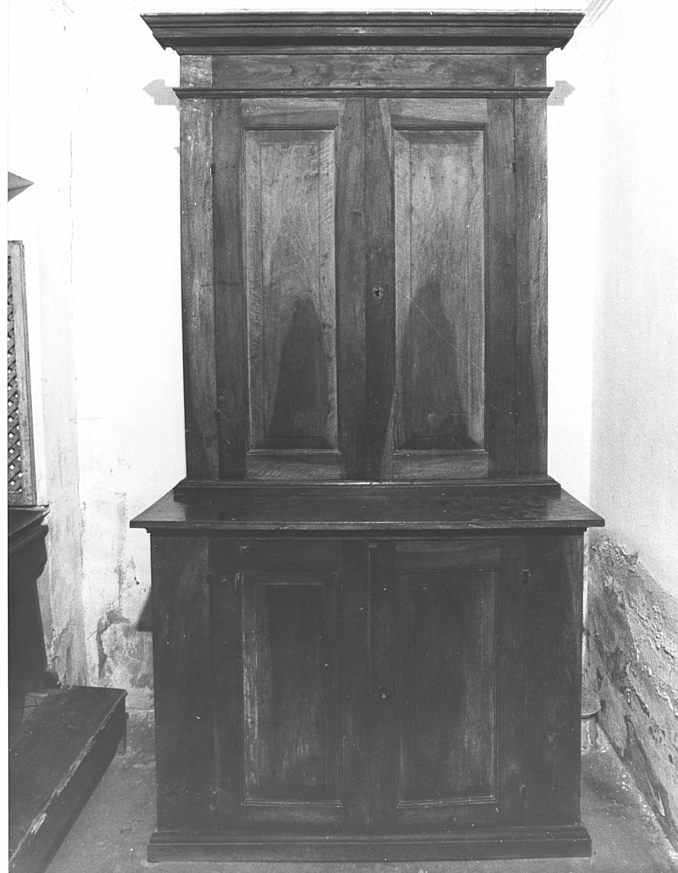 armadio da sacrestia, opera isolata - bottega lombarda (inizio sec. XIX)