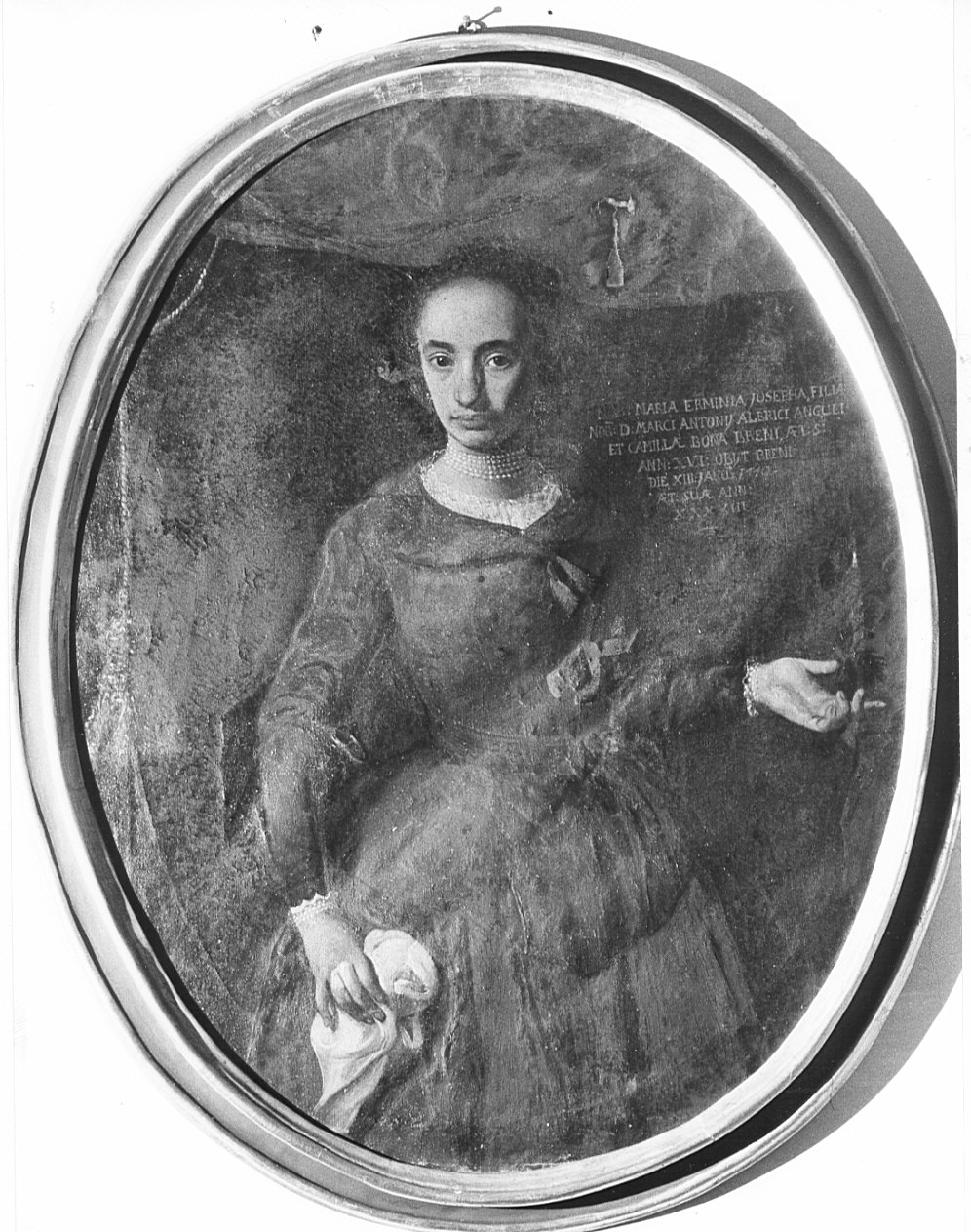 ritratto di Dama di casa Alberici (dipinto, opera isolata) - ambito lombardo (seconda metà sec. XVIII)