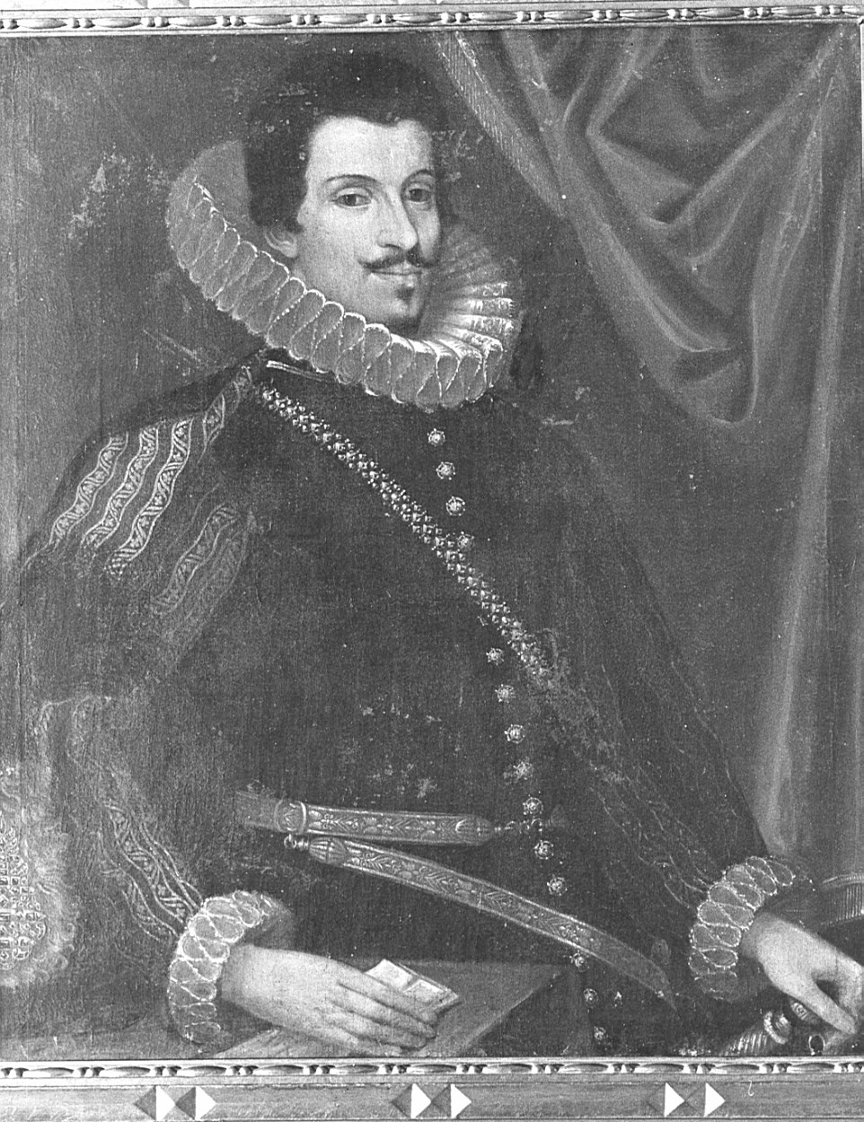 ritratto di Gentiluomo di casa Bazzini (dipinto, opera isolata) - ambito lombardo (metà sec. XVII)