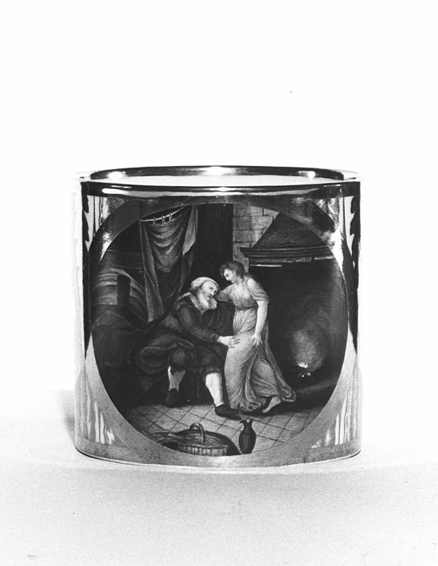 tazza, insieme - manifattura francese (?) (inizio sec. XIX)