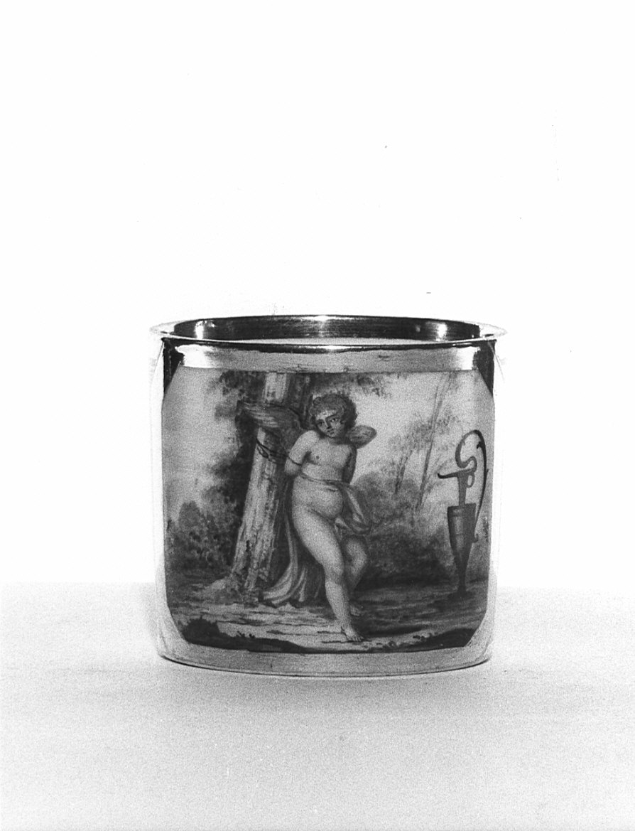 tazza, insieme - manifattura italiana (inizio sec. XIX)