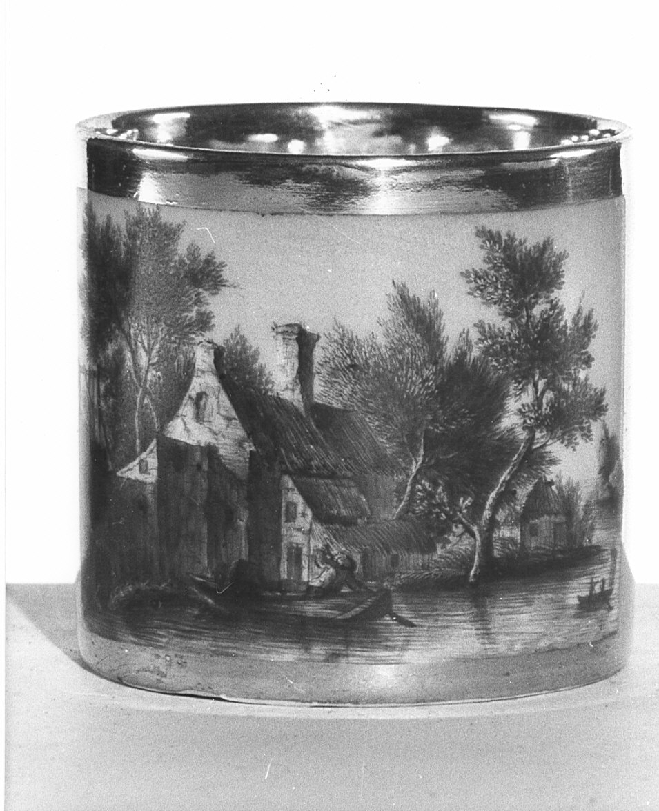 tazza, insieme - manifattura italiana (inizio sec. XIX)