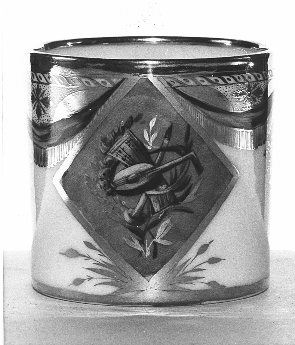 tazza, insieme - manifattura italiana (inizio sec. XIX)