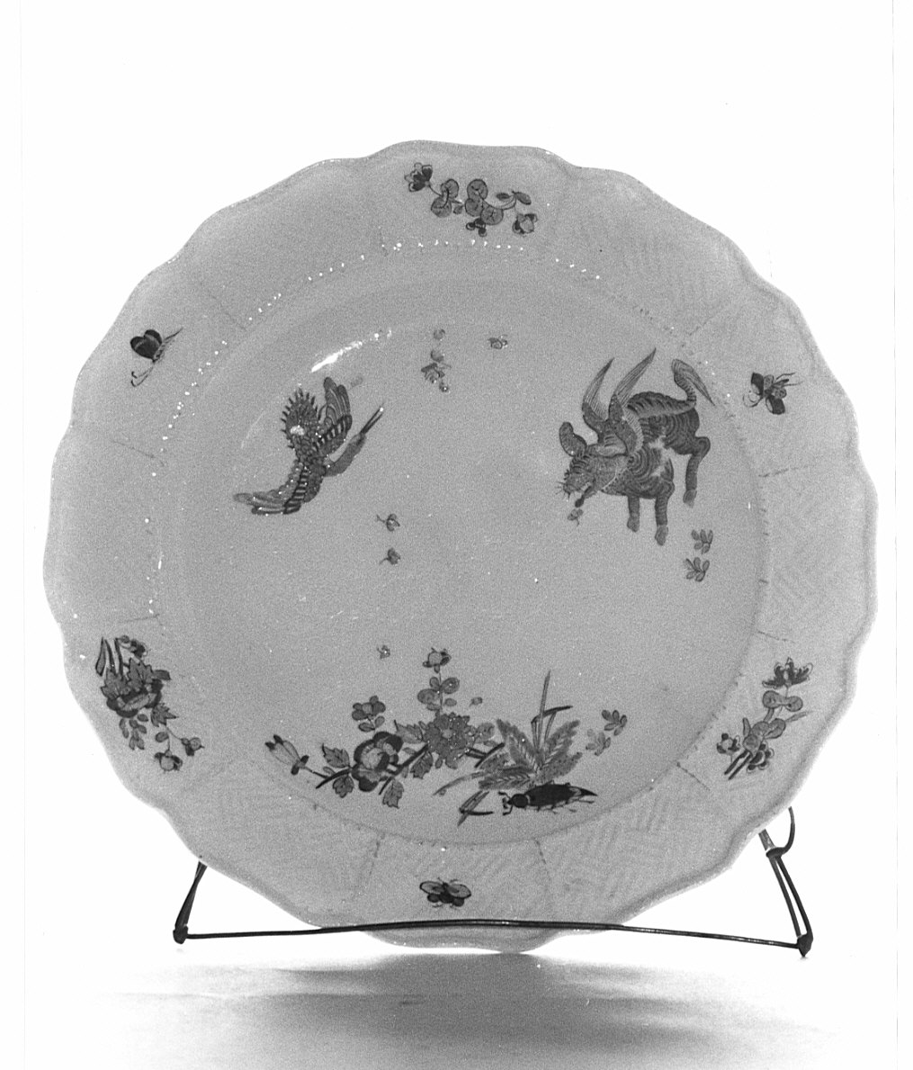 piatto, serie - manifattura di Meissen (prima metà sec. XVIII)