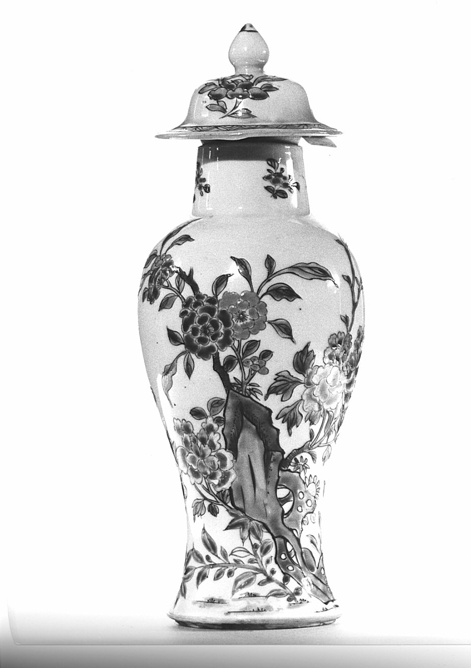 vasetto con coperchio, coppia - manifattura cinese (sec. XVII)