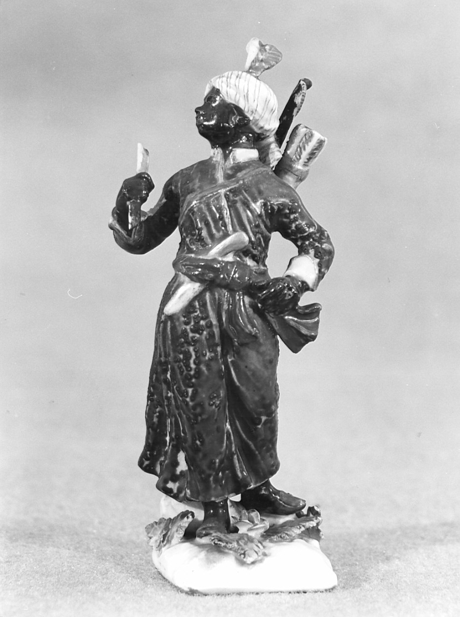 figura maschile (statuetta, opera isolata) - manifattura di Meissen (prima metà sec. XVIII)