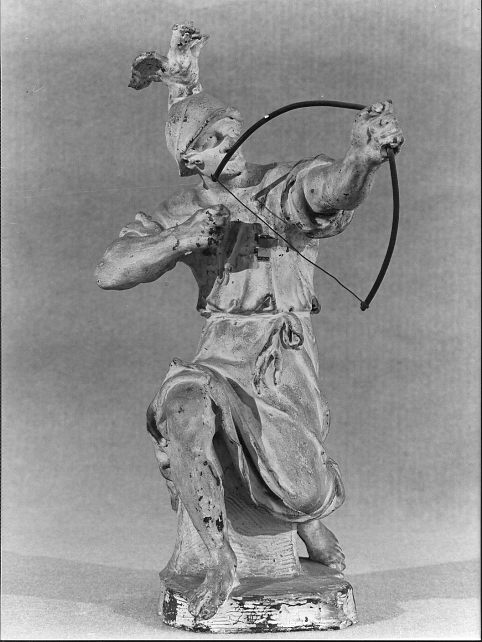 arciere (statuetta, opera isolata) - ambito veneziano (?) (seconda metà sec. XVIII)