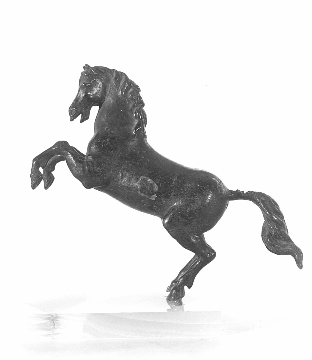 cavallo (statuetta, serie) - ambito padovano (?) (fine/inizio secc. XVI/ XVII)