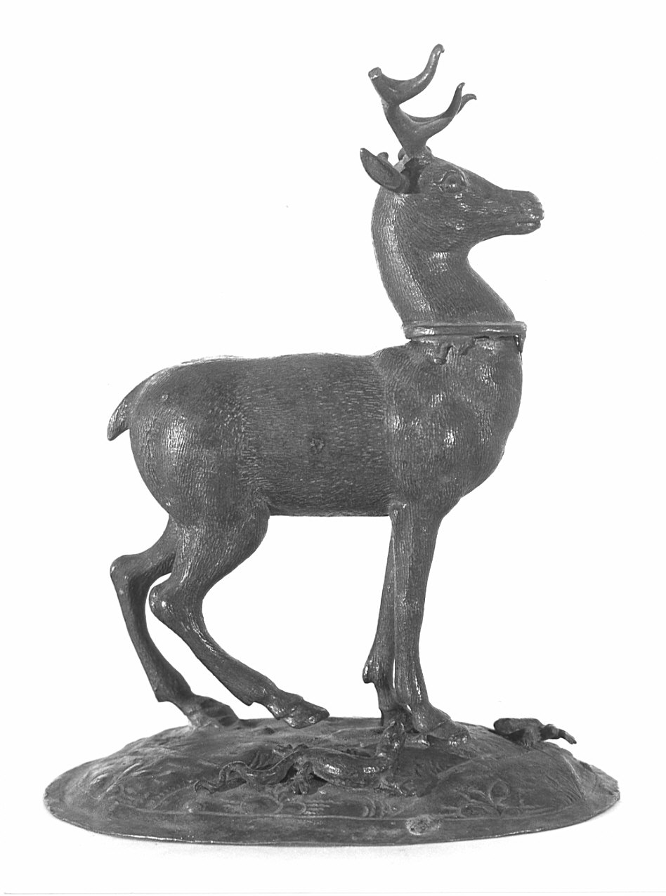 cervo (statuetta, opera isolata) - ambito padovano (?) (sec. XVI)
