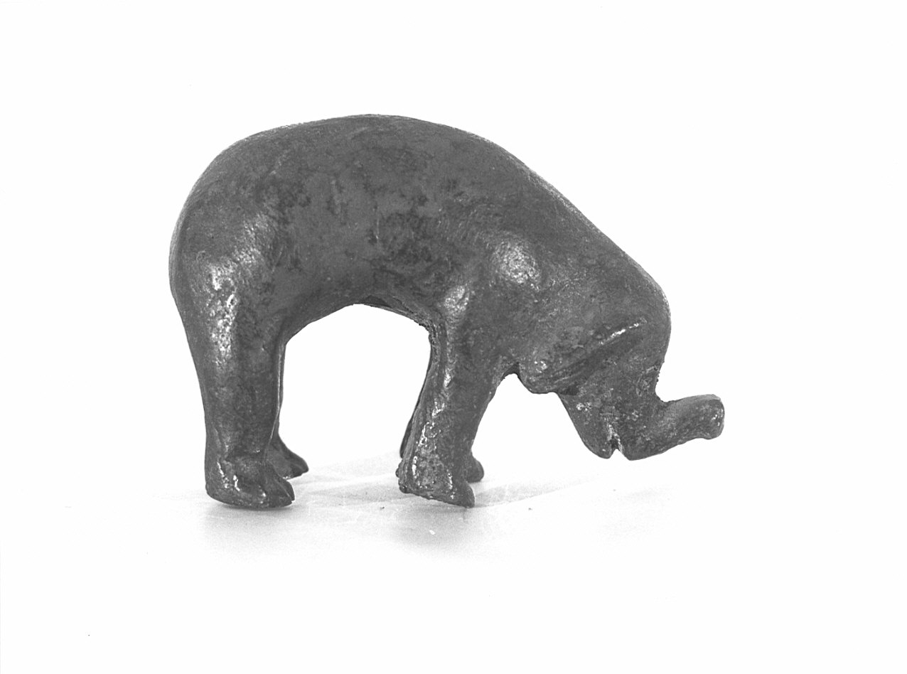 elefantino (statuetta, opera isolata) - ambito Italia settentrionale (?) (sec. XVII)