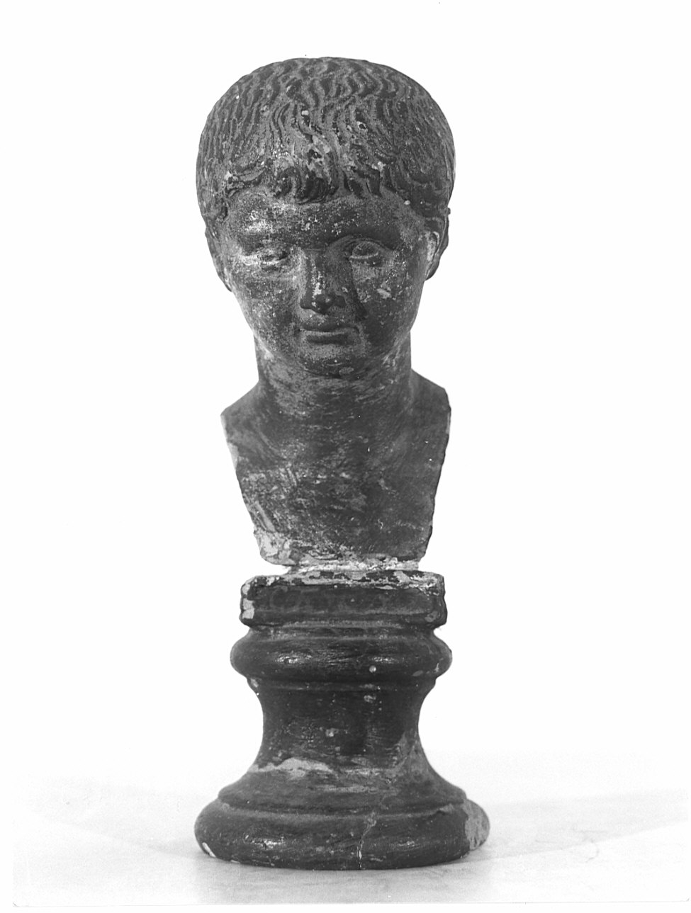 busto ritratto di Giulio Cesare fanciullo (statuetta, opera isolata) - ambito italiano (?) (seconda metà sec. XVIII)