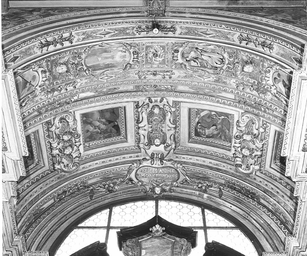 angeli (decorazione plastico-pittorica, complesso decorativo) di Baruffi Ferruccio da Caravaggio (sec. XX)