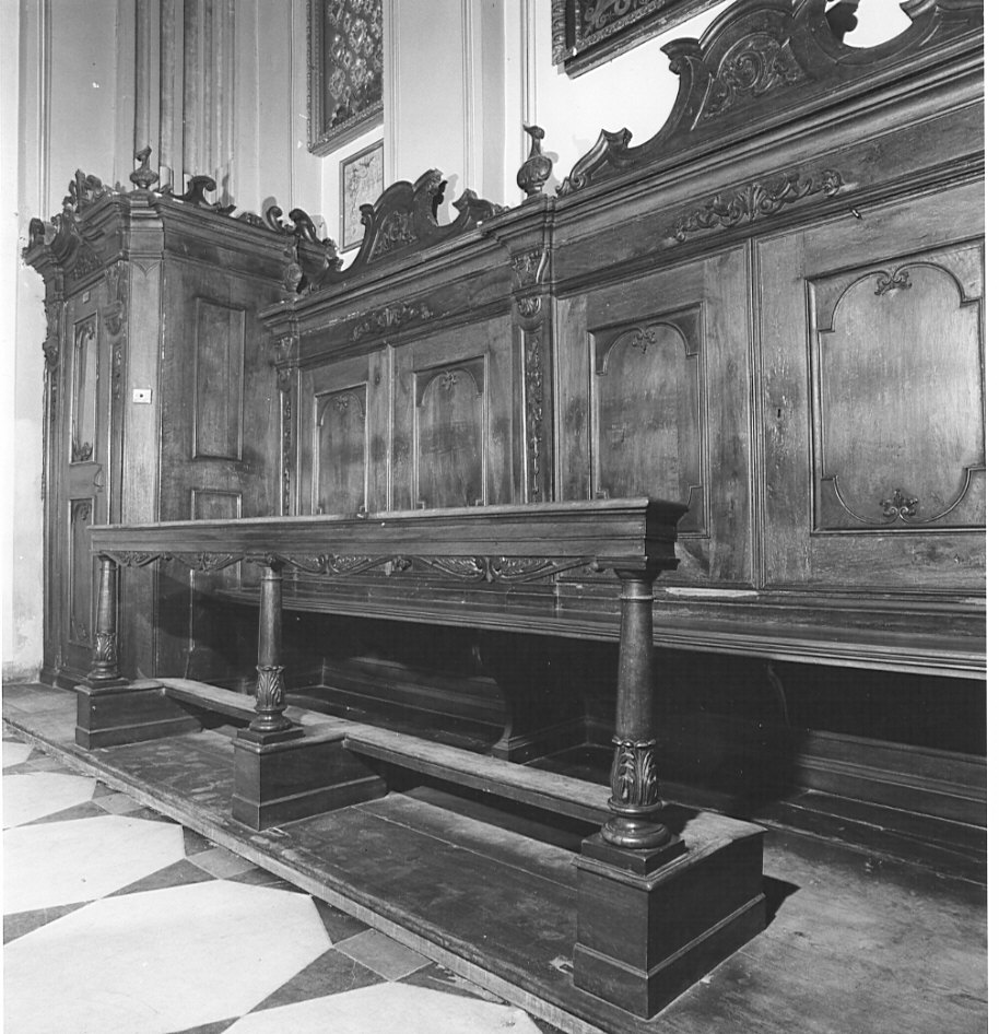 panca, insieme - bottega lombarda (prima metà sec. XVIII, sec. XIX, sec. XX)