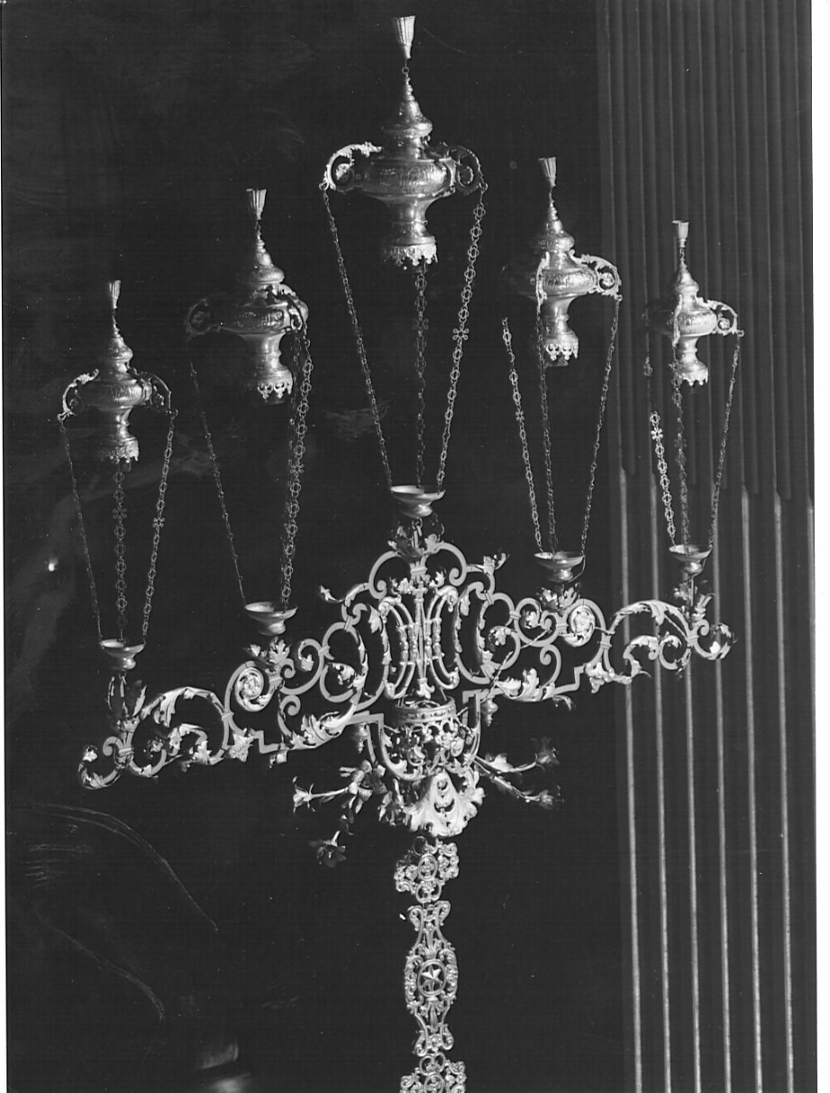 lampadario, serie - bottega lombarda (sec. XIX)