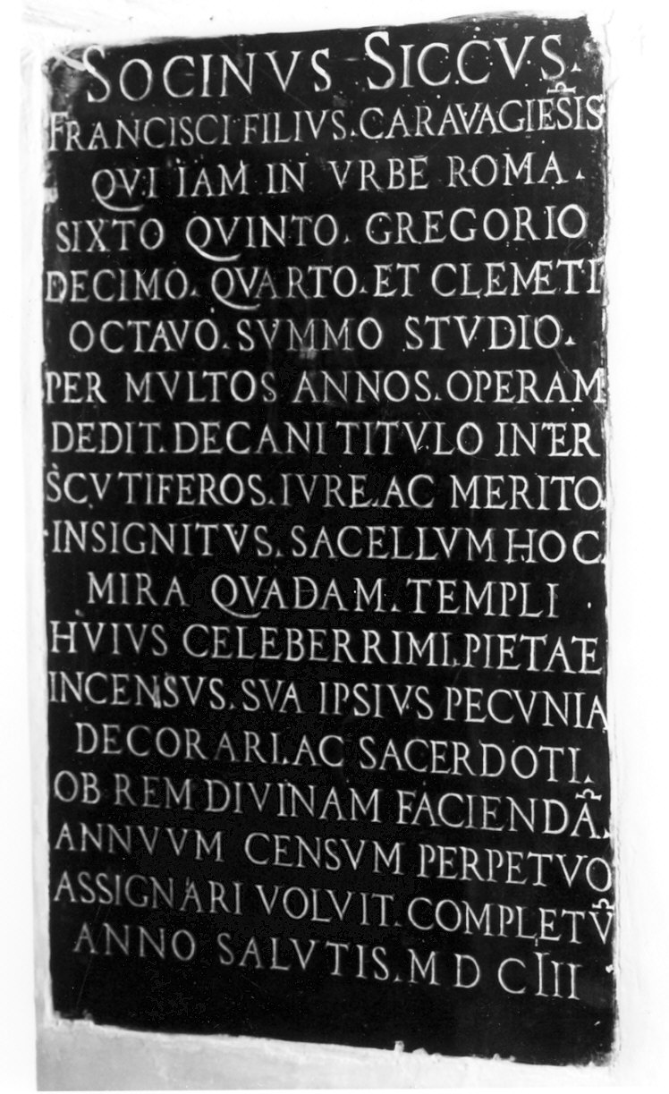 lapide commemorativa, opera isolata - bottega lombarda (sec. XVII)