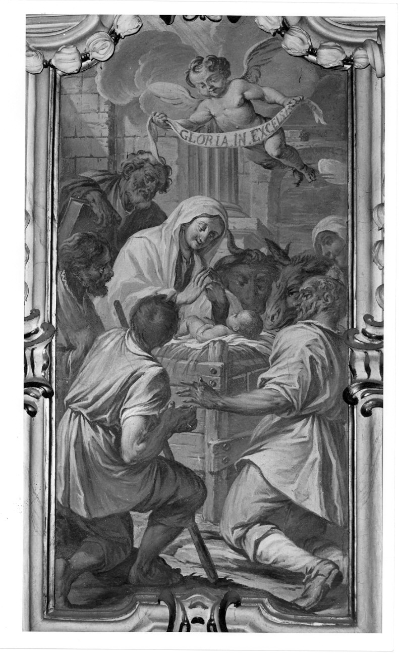 adorazione dei pastori (dipinto, elemento d'insieme) di Procaccini Giuseppe (attribuito) (sec. XVII)