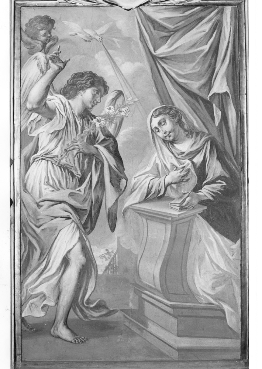 Annunciazione (dipinto, elemento d'insieme) di Procaccini Giuseppe (attribuito) (sec. XVII)