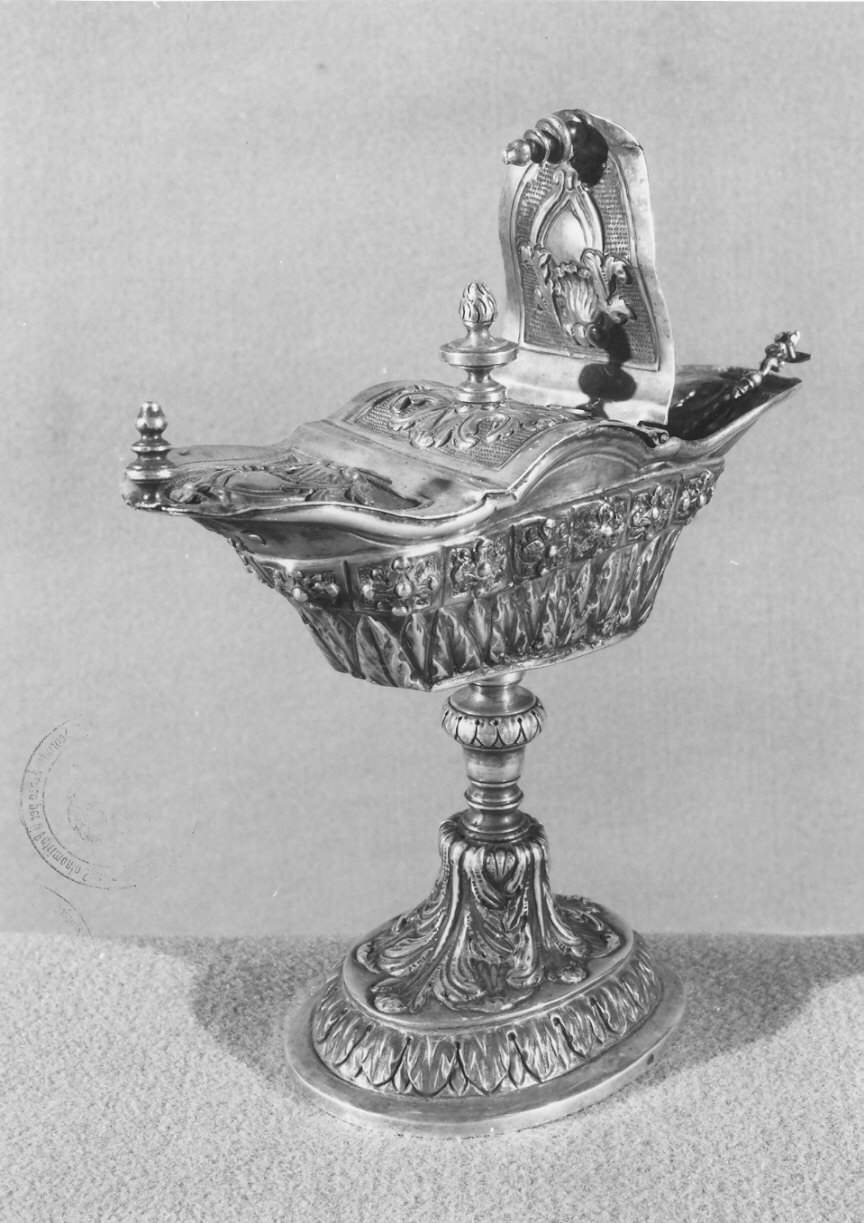 navicella portaincenso, opera isolata - bottega lombarda (sec. XIX)