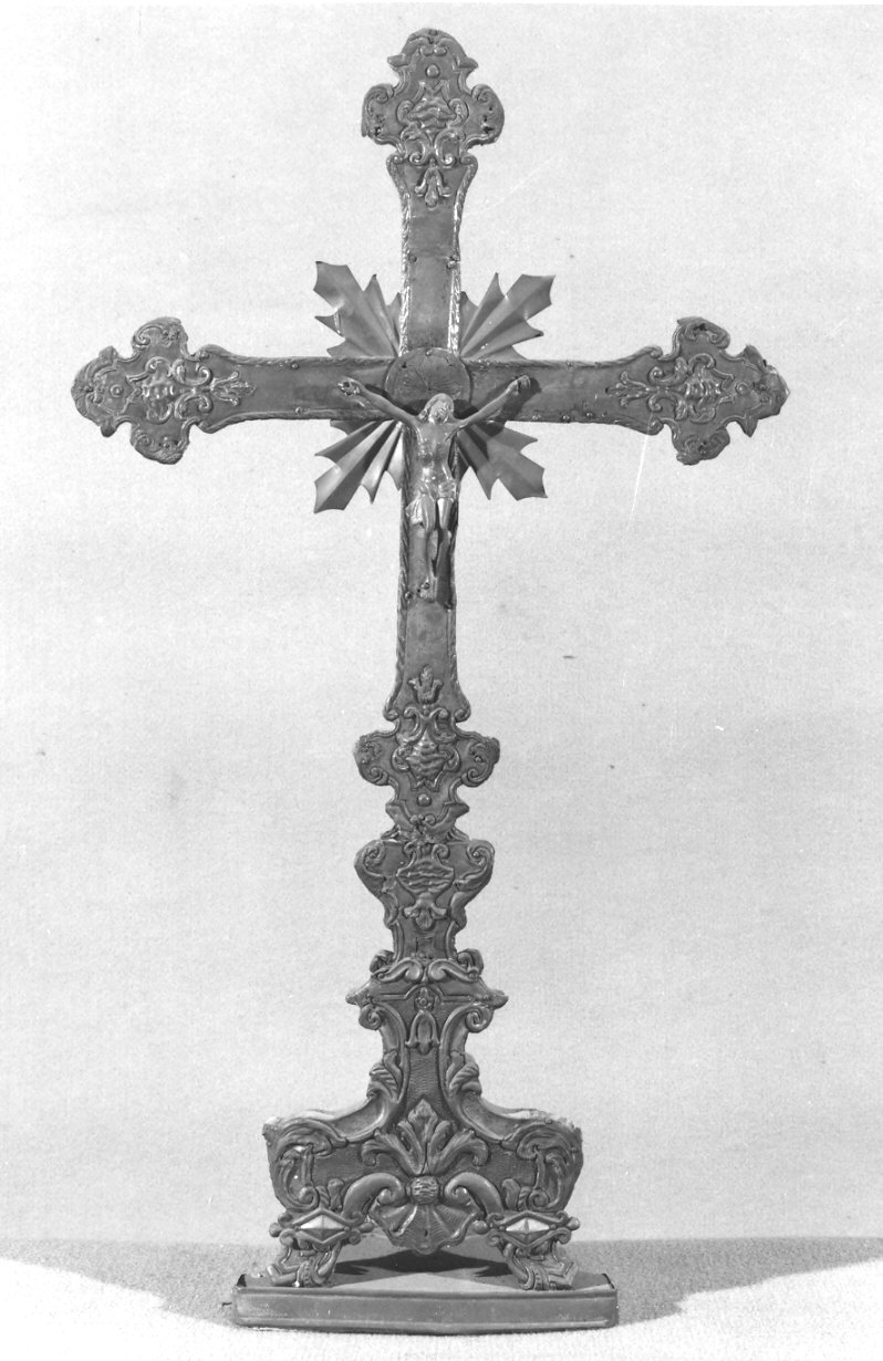 croce d'altare, opera isolata - bottega lombarda (sec. XVIII)