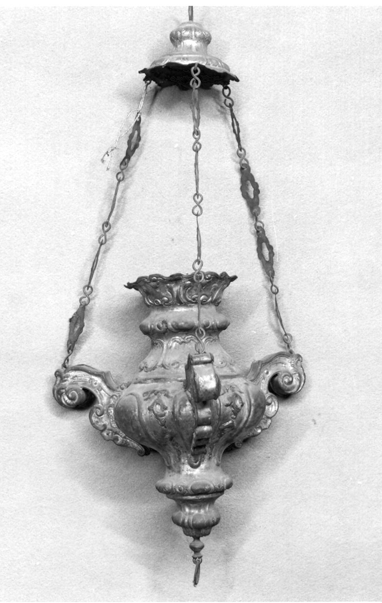 lampada pensile, coppia - bottega lombarda (sec. XVIII)